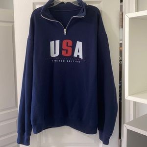 NWOT USA 1/4 Zip - Size Large